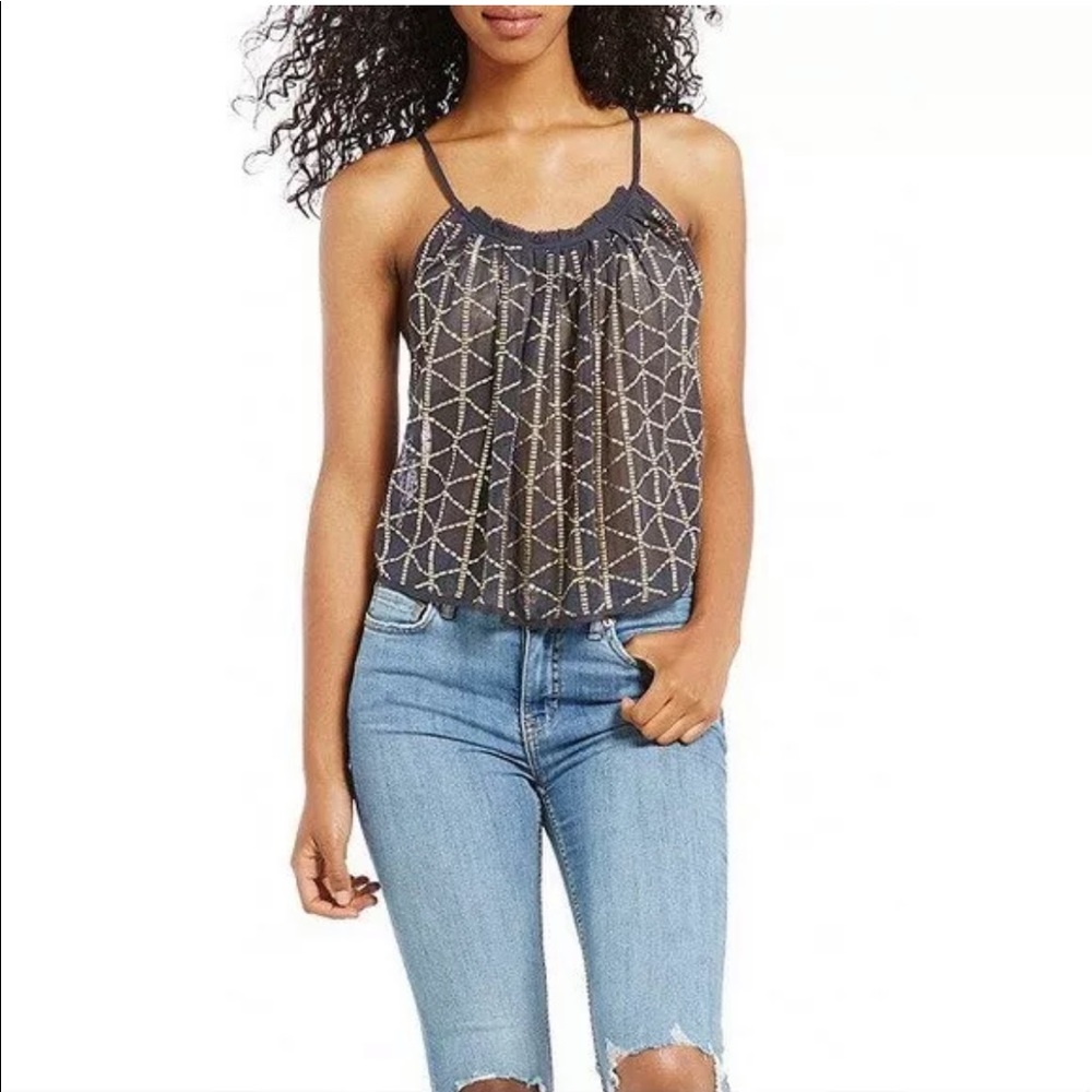 Free People Atlantis Crop Tank M